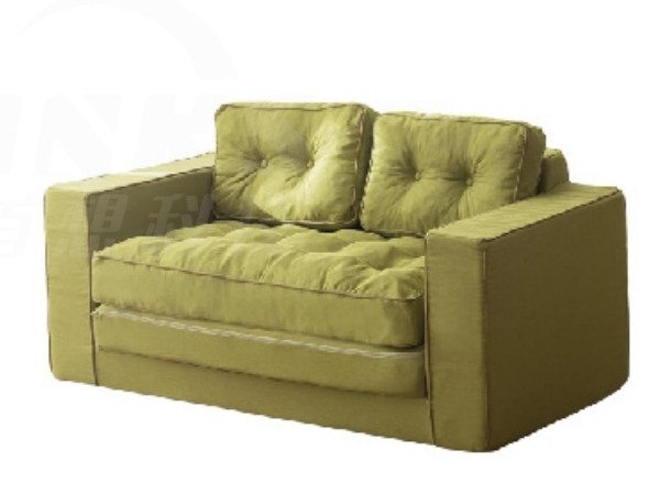 Green Tufted Sofa with Plush Cushions - Image 1