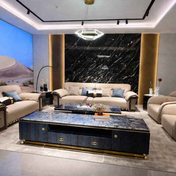 Premium Portofino Finish Sofa – Solid Wood with Nappa Leather (2 & 4 Seater) - Image 1