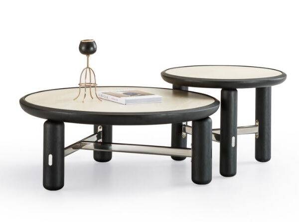 Modern Black Nesting Coffee Table Set – Model 527 - Image 1