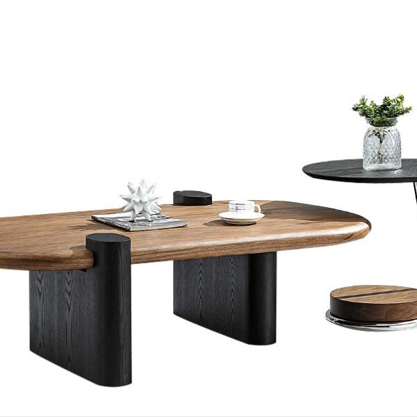 Walnut Veneer Nesting Coffee Table Set – Model WT-13 - Image 1