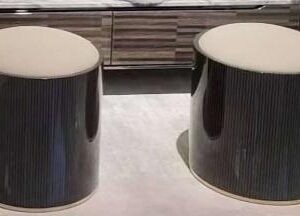Sofa Bench – Black Pattern Finish - Image 1