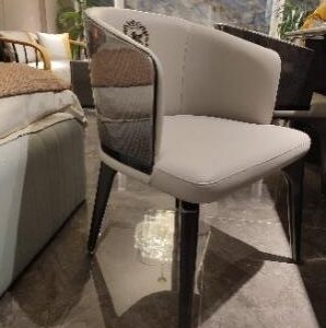 Dining Chair – Bamboo Grey Finish - Image 1