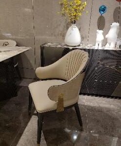 Dining Chair – Metallic Grey Finish - Image 1