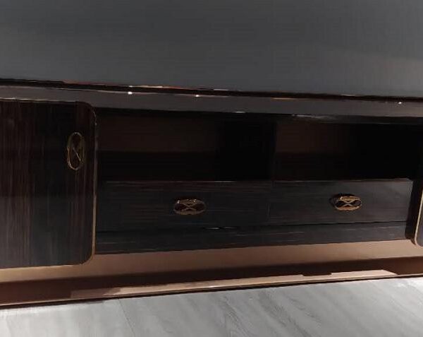 TV Cabinet (Golden Thread Black Ebony) - Image 1