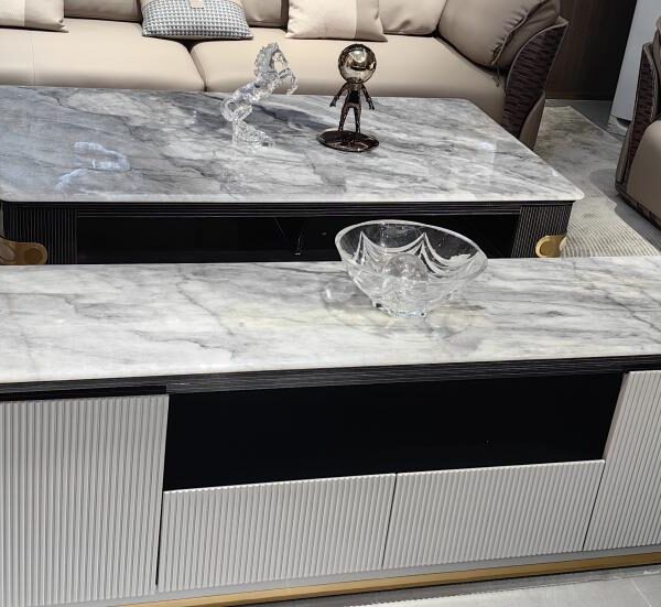 TV Cabinet (Black Pattern) - Image 1