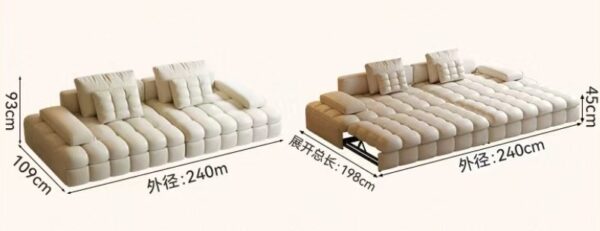 sofa bed dimensions