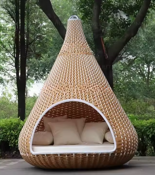 COCOON™ Wicker Garden Lounge Pod - Image 2