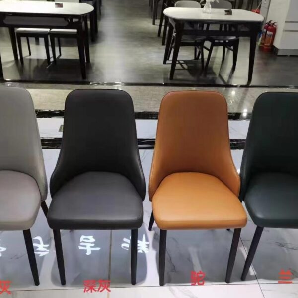 Dining Chair XY-180 | Carbon Steel, PU leather, Sponge | 40×45×89 cm - Image 1