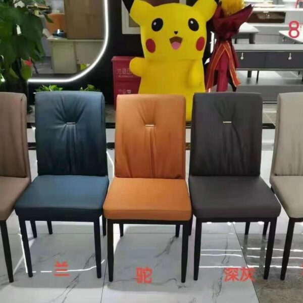 Dining Chair XY-187 | Carbon Steel, PU leather, Sponge | 43×51×94 cm - Image 1