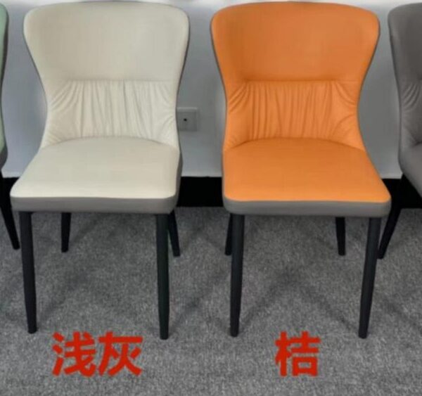 Dining Chair XY-198 | Carbon Steel, PU leather, Sponge | 47×47×85 cm - Image 1