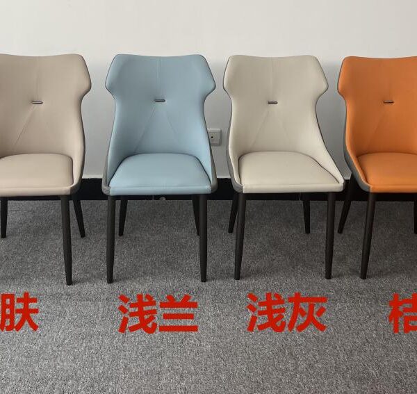 Dining Chair XY-199 | Carbon Steel, PU leather, Sponge | 38×42×86 cm - Image 1