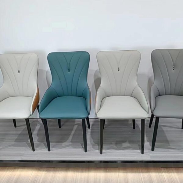 Dining Chair XY-283 | Carbon Steel, PU leather, Sponge | 42×43×88 cm - Image 1