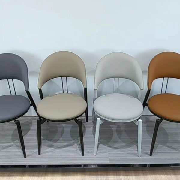 Dining Chair XY-285 | Carbon Steel, PU leather, Sponge | 42×54×84 cm - Image 1