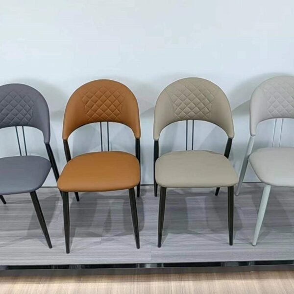 Dining Chair XY-286 | Carbon Steel, PU leather, Sponge | 42×50×80 cm - Image 1