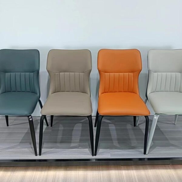 Dining Chair XY-293 | Carbon Steel, PU leather, Sponge | 46×49×87 cm - Image 1