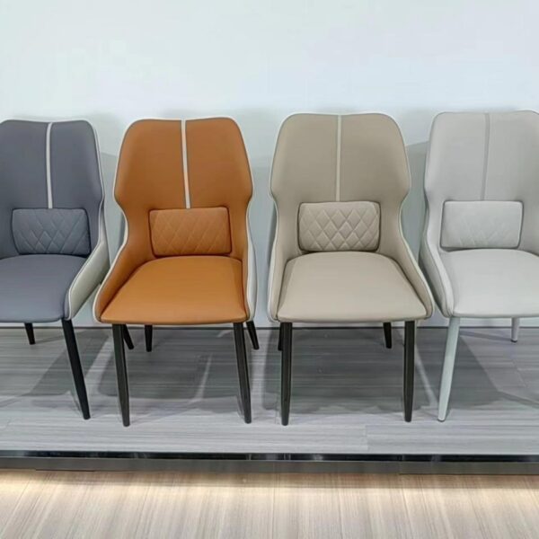 Dining Chair XY-297 | Carbon Steel, PU leather, Sponge | 44×46×91 cm - Image 1