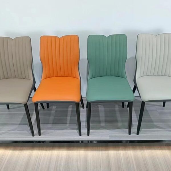 Dining Chair XY-302 | Carbon Steel, PU leather, Sponge | 46×56×87 cm - Image 1