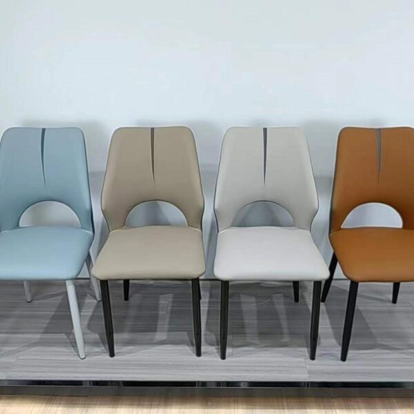 Dining Chair XY-309 | Carbon Steel, PU leather, Sponge | 41×43×85 cm - Image 1