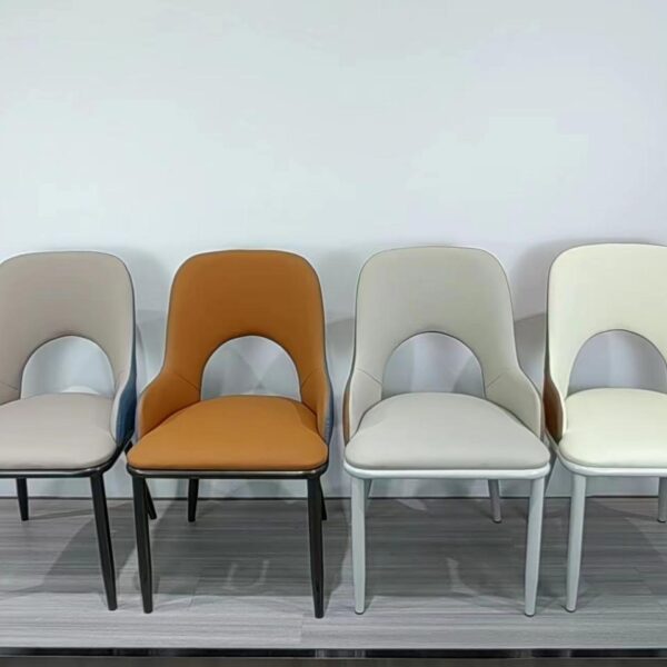 Dining Chair XY-310 | Carbon Steel, PU leather, Sponge | 44×44×84.5 cm - Image 1