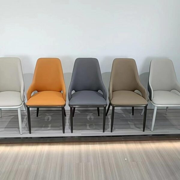 Dining Chair XY-311 | Carbon Steel, PU leather, Sponge | 43×44×92 cm - Image 1