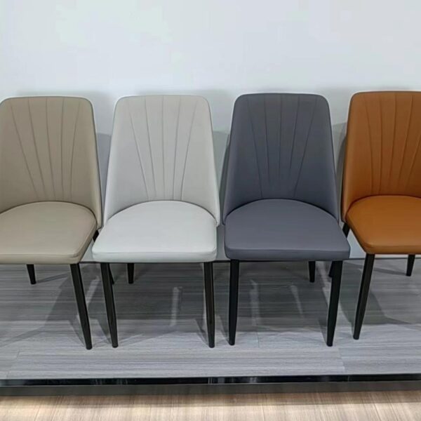 Dining Chair XY-316 | Carbon Steel, PU leather, Sponge | 42×48×85 cm - Image 1