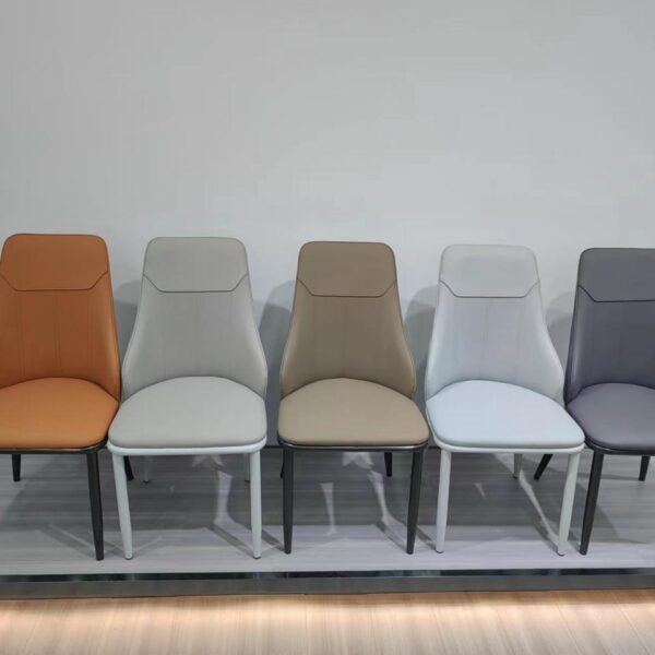 Dining Chair XY-319 | Carbon Steel, PU leather, Sponge | 48×50×92 cm - Image 1