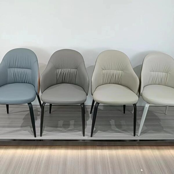 Dining Chair XY-323 | Carbon Steel, PU leather, Sponge | 47×57×88 cm - Image 1