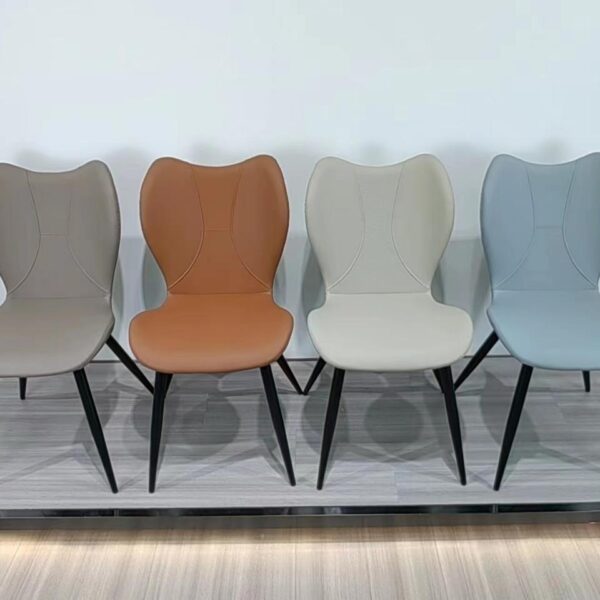 Dining Chair XY-327 | Carbon Steel, PU leather, Sponge | 40×47×88 cm - Image 1