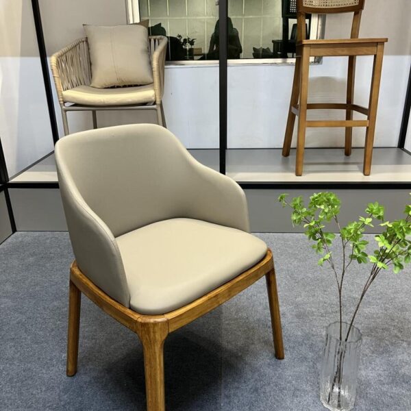 Dining Chair XY-WNSY | Solid Wood, Leather | 48×50×83 cm - Image 1