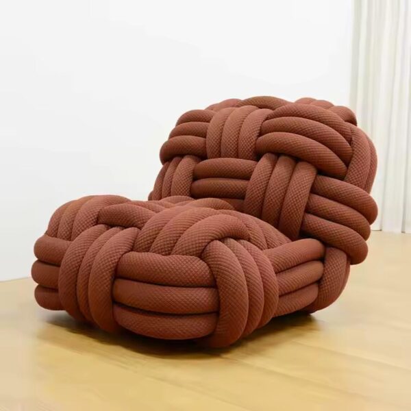 Knot Lounge Chair – Sculptural Braided Armchair