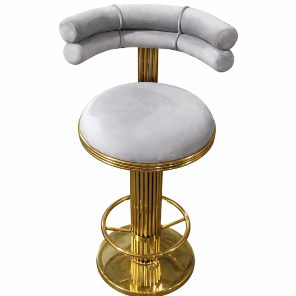 Stool XY-SSHBY | Stainless Steel, Lint, Sponge | 74cm - Image 1