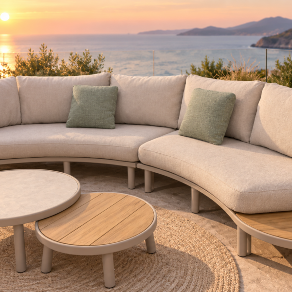 Luna Curved Outdoor Lounge Set - Image 2